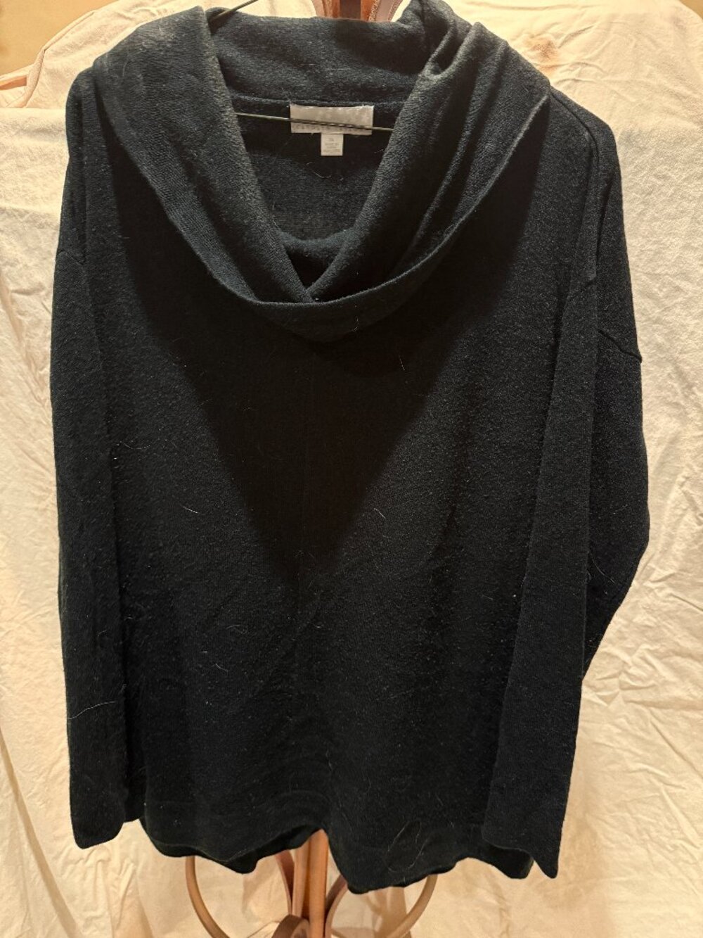 XL Cowl neck black sweater